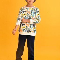 Anthrilo Boys Printed Sweatshirt With Joggers-picture-6