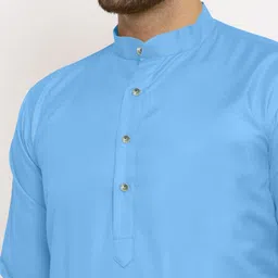 KRUDHA Men Thread Work Kurta image 4