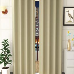 Aura Green 2 Pieces Black Out Door Curtains-picture-26