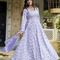 Anouk Women Floral Printed Floral Anarkali Kurta-image-20
