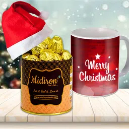 Christmas & New Year Chocolate Combo with Tin Box, Mug and Cap Assorted Gift Box-image-15
