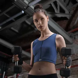 Reebok Women Blue Solid Lux Perform Crop Top with Styled Back-picture-10