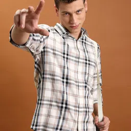 HIGHLANDER Tartan Checked Casual Shirt image 1