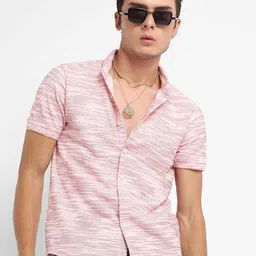Campus Sutra Horizontal Striped Classic Regular Fit Casual Shirt-picture-36