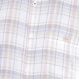 Crimsoune Club Resort Collar Slim Fit Tartan Checked Long Sleeves Casual Shirt image 5