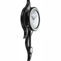 Attractionz SilverToned and White Analogue Contemporary Wall Clock Core image 3