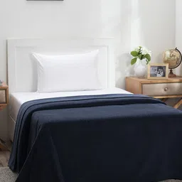 MASPAR Colorart Blaize Blue 256GSM Cotton Single Bed Cover-image-34