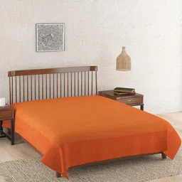 Fabindia Orange Geometric Printed Cotton Single Bed Cover-image-45