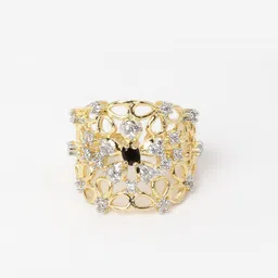 Kennice Women Gold-Plated American Diamond Jewellery Set image 4