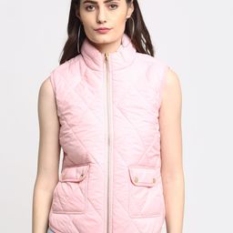HOUSE OF VEDAS Mock Collar Lightweight Quilted Jacket-picture-10