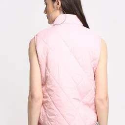 HOUSE OF VEDAS Mock Collar Lightweight Quilted Jacket image 3