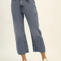 Madame Women Straight Fit Clean Look Pure Cotton Jeans-picture-21