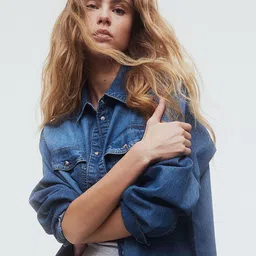 H&M Women Wide High Cropped Jeans-picture-30