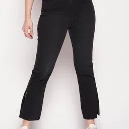 Madame Women Flared Mid-Rise Cotton Jeans-image-38