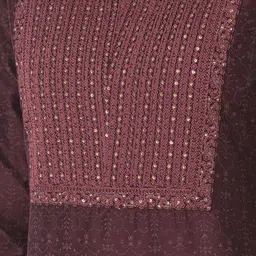 Span Ethnic Motifs Printed Sequinned Silk Straight Kurta image 5