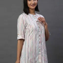 AURELIA Striped Straight Kurti image 2