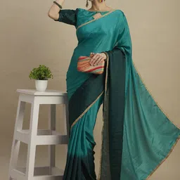 BAPS Sequinned Ombre Saree-picture-13