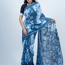 BUTA BUTI Floral Printed Pure Cotton Saree-picture-26