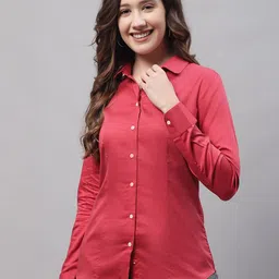 Crozo By Cantabil Regular Fit Satin Formal Shirt-image-47