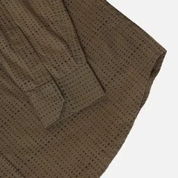 John Pride Men Plus Size Brown Standard Regular Fit Printed Casual Shirt image 5