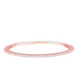 GIVA 925 Sterling Silver Rose Gold-Plated Stone-Studded Bangles image 3