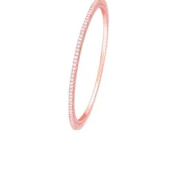 GIVA 925 Sterling Silver Rose Gold-Plated Stone-Studded Bangles image 2