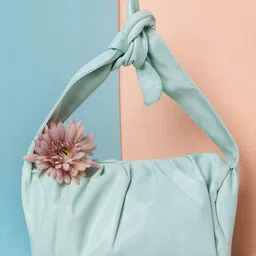 HAUTE SAUCE by Campus Sutra Structured Shoulder Bag With Knotted Strap-picture-54