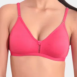 Floret Pack of 2 Medium Coverage Non Padded T-Shirt Bra With All Day Comfort image 5