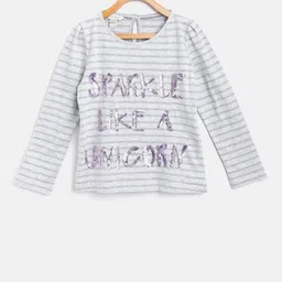 MONSOON CHILDREN Girls Grey Striped Top-picture-19