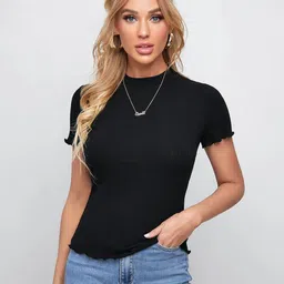 Stylecast X Slyck Striped Round Neck Fitted Top-image-9
