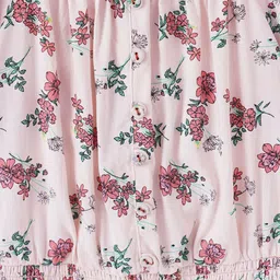 Ed-a-Mamma Peach-Coloured Floral Print Off-Shoulder Bardot Top image 2