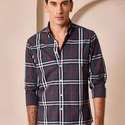 Aldeno Men Standard Tartan Checks Checked Casual Shirt-image-22