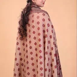 THE SHAWL STUDIO Women Ethnic Motifs Kullu Booti Woven Design Woollen Shawl image 4