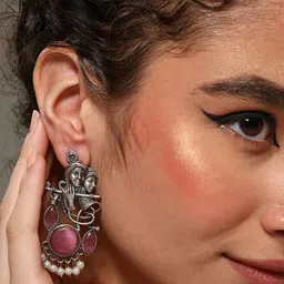 PATOLA BY VJ Contemporary Drop Earrings image 5