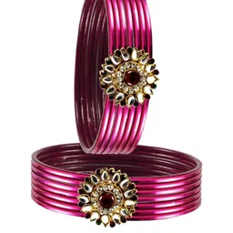 Vidhya Kangan Multi-Coloured Brass Bangles image 2
