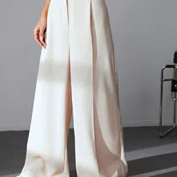 Next One Women Smart High-Rise Easy Wash Pleated Trousers image 3