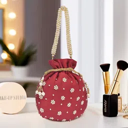 kuber industries Women Maroon Potli image 2