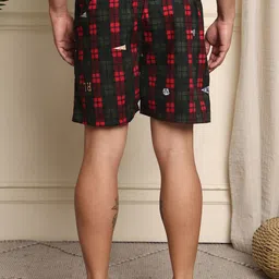 Mast & Harbour Pack Of 2 Checked Super Pure Combed Mercerized Cotton Boxers - BOXCOM36-S image 2