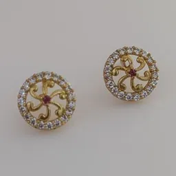 OM KRISHIV COLLECTION Circular Studs Earrings-picture-10
