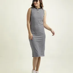 miss chase Women Sheath Multicolor Knee Length Dress image 4