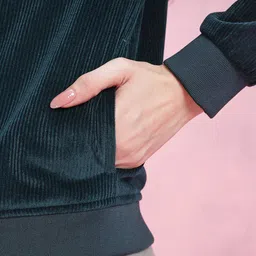 DressBerry Hooded Corduroy Tailored Jacket image 4