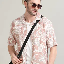 StitchX Men Comfort Floral Opaque Printed Casual Shirt image 1