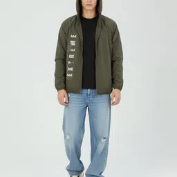 glitchez Typography Printed Tailored Jacket image 4