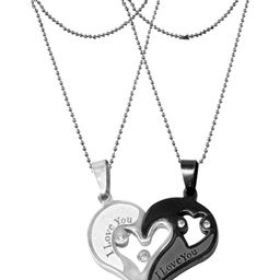J.S ENTERPRISES Heart Shaped Pendants with Chains-picture-32