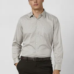 Van Heusen Men Spread Collar Floral Printed Cotton Formal Shirt-picture-44