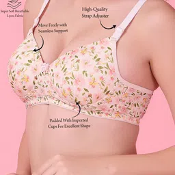 SHYAM SONS FLAIR Floral Bra Full Coverage Lightly Padded image 4