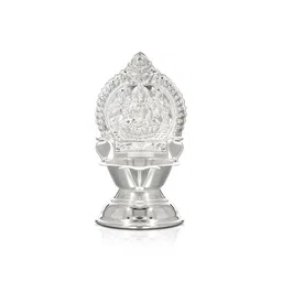 BHIMA Silver-Toned 925 Sterling Silver Ananta Vilakku Diya-picture-35