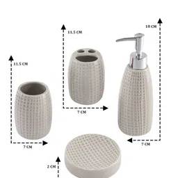 aarvi decor studio Aarvi Decor Set of 4 Bathroom Accessories image 5