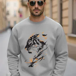 AUSK Men Printed Round Neck Full sleeve Sweatshirt-image-86