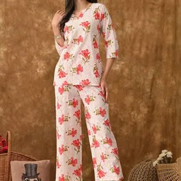 ao services Women Printed Night suit-image-35